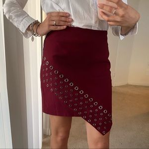GRACIE Red Mini Skirt M